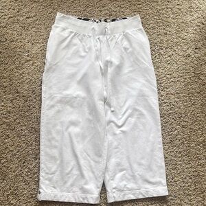 Karen Scott cropped pull on knit pants size small